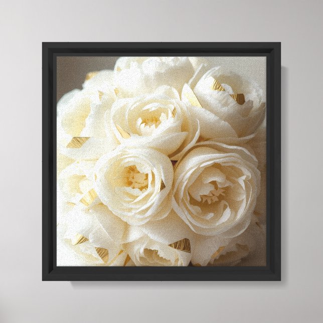 Impressão Em Tela Design de Flor de Rosa  (Frente)