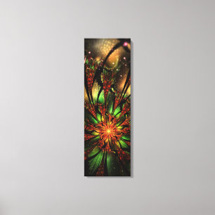 Impressão Em Tela design de flor fractal abstrato.