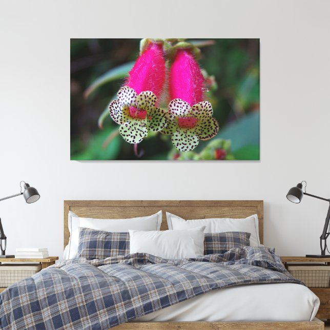 Impressão Em Tela Design de Flor Leopardo (Insitu(Quarto))