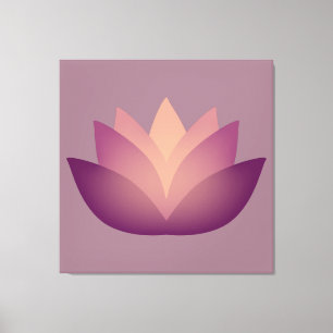 Impressão Em Tela Design de Flor Mauve Lotus