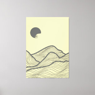 Impressão Em Tela Design de layout de montanha