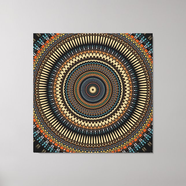 Impressão Em Tela Design de Mandala Sudoeste (Frente)