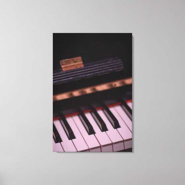 Impressão Em Tela Design de Piano Incrível (Frente)
