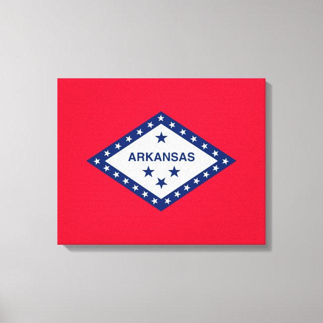 Impressão Em Tela Design de Sinalizador do Estado do Arkansas (Frente)