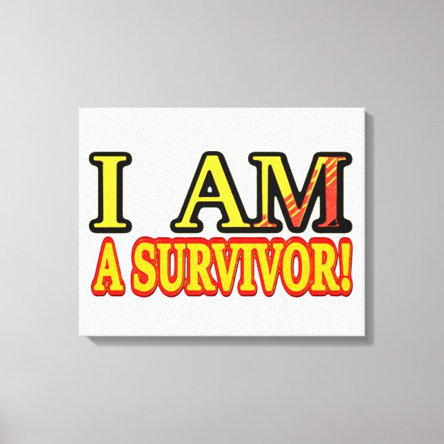 Impressão Em Tela Design de Trabalho de arte de "SOBREVIVOR". Compra (Frente)
