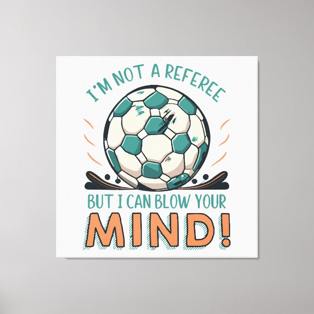 Impressão Em Tela Design Divertido de Futebol (Frente)