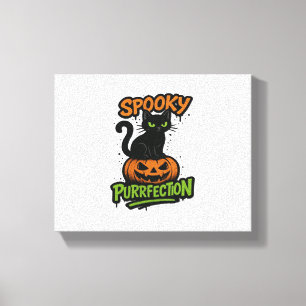 Impressão Em Tela Design do Dia das Bruxas com Esquadrão Spooky (Tex