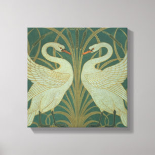 Impressão Em Tela Design do papel de parede para o painel da "cisne,