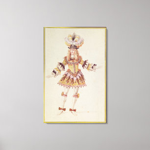 Impressão Em Tela Design do traje para o dançarino masculino, c.166