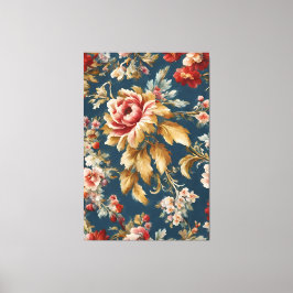 Impressão Em Tela Design Floral sofisticado italiano