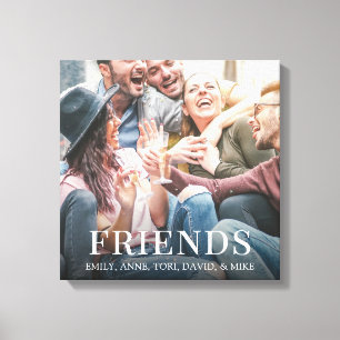 Impressão Em Tela Design minimalista de amigos modernos de fotografi