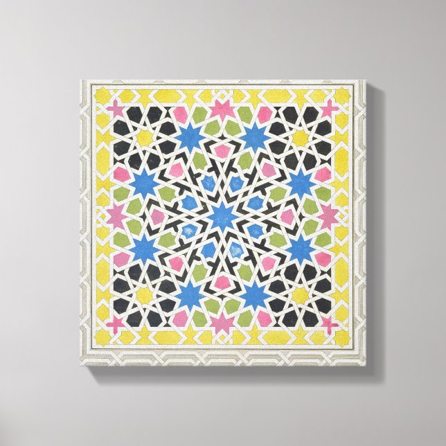 Impressão Em Tela Design Mosaico do Alhambra, de 'O Árabe (Frente)