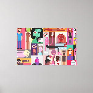 Impressão Em Tela design pop