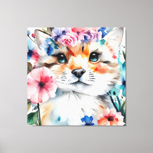 Impressão Em Tela Design retrô vintage fofo para crianças