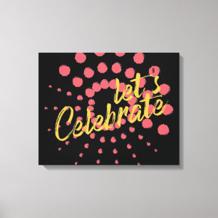 Impressão Em Tela Design vibrante, alegre e divertida de "Celebração