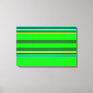 Impressão Em Tela Designer Personalizado de Padrão de Faixa Verde Co