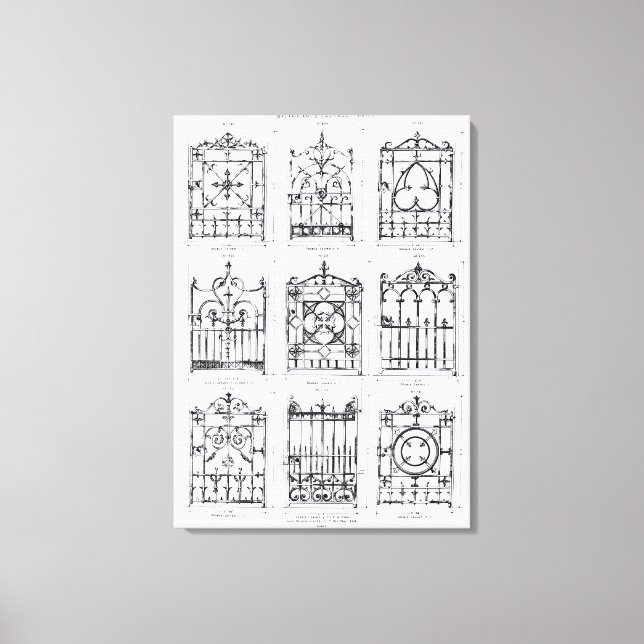 Impressão Em Tela Designs de ferro fundido, de Macfarlane (Frente)