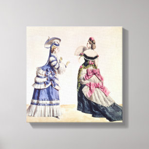 Impressão Em Tela Designs de moda para mulheres a partir da década d