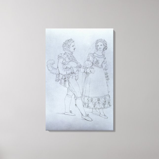 Impressão Em Tela Designs Fígaro e Susanna da ópera (Frente)