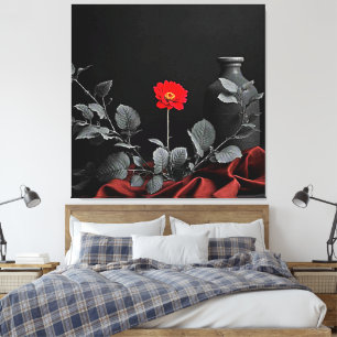 Impressão Em Tela Despertar Vermelho Negrito