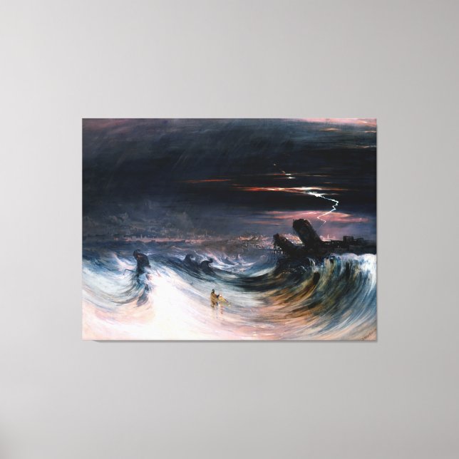 Impressão Em Tela Destruição do pneu por John Martin (1840) (Frente)