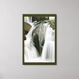 IMPRESSÃO EM TELA DETALHE DE CACHOEIRA EM SÉPIA