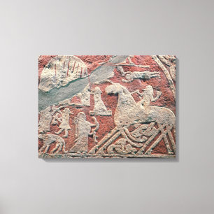 Impressão Em Tela Detalhe de figuras que ilustram uma saga