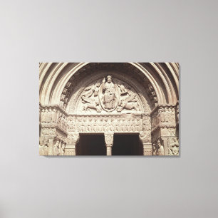 Impressão Em Tela Detalhe de mostrar do exterior da igreja