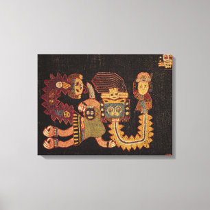 Impressão Em Tela Detalhe de pano do enterro, tribo de Paracas