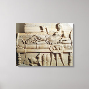 Impressão Em Tela Detalhe de um sarcófago