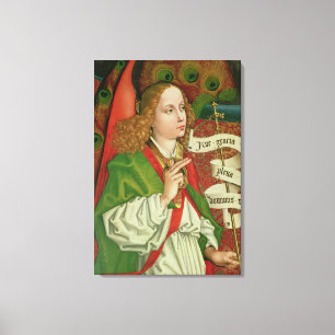 Impressão Em Tela Detalhe do arcanjo Gabriel