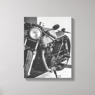Impressão Em Tela Detalhes do Cavaleiro do Biker de Motocicleta de P