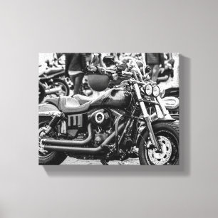Impressão Em Tela Detalhes do condutor de motocicleta