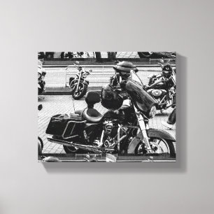 Impressão Em Tela Detalhes dos motociclistas motociclistas