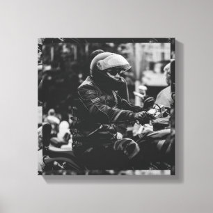 Impressão Em Tela Detalhes dos motociclistas motociclistas motocicli