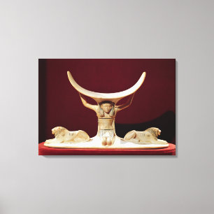 Impressão Em Tela Detenção de Cabeça com Shu, o Deus Egípcio do Ar