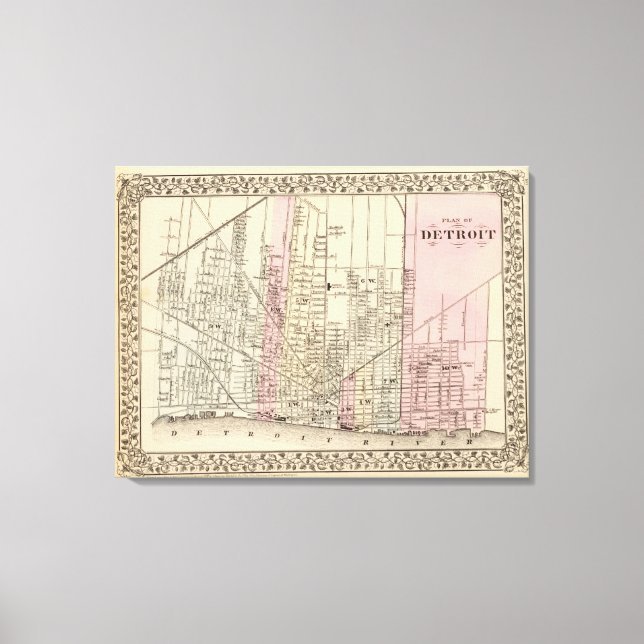 Impressão Em Tela Detroit (Frente)