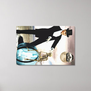 Impressão Em Tela Deus está brincando 1