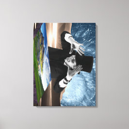 Impressão Em Tela Deus está tocando 2