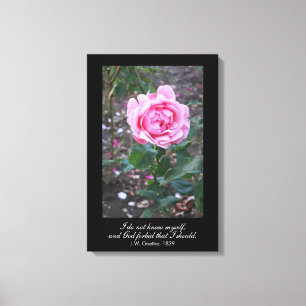 Impressão Em Tela Deus me livre de que eu deveria me conhecer.