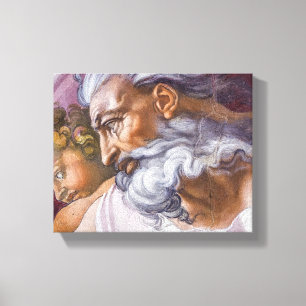 Impressão Em Tela Deus, o Pai, Capela Sistina de Michelangelo