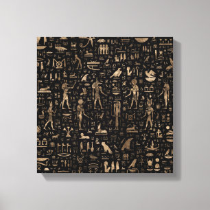 Impressão Em Tela Deuses e hieroglyphs egípcios antigos