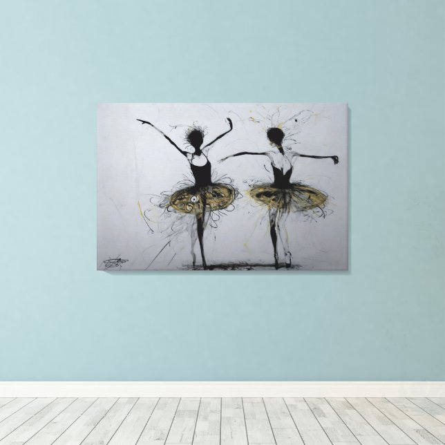 Impressão Em Tela Devant et Derriere (Insitu(piso de madeira))