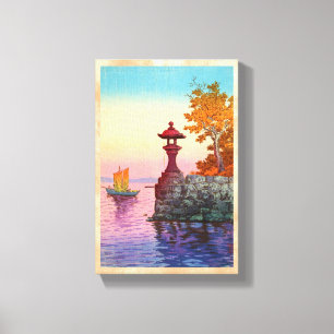 Impressão Em Tela Devolução de veleiro em Yabase Tsuchiya Koitsu han