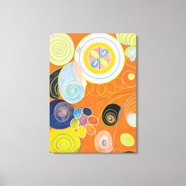 Impressão Em Tela Dez Maiores, Nº 3, Juventude | Hilma af Klint | (Frente)