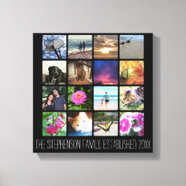 Impressão Em Tela Dezesseis cantos arredondados Colagem de fotos ou