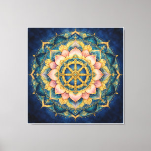 Impressão Em Tela Dhamar Mandala de Lótus