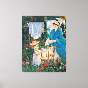 Impressão Em Tela Dia da Lavanderia, Pintura Famosa