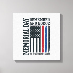 Impressão Em Tela Dia da Memória Lembrar e Homenagear Tributo Vetor 