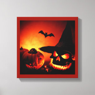 Impressão Em Tela Dia das Bruxas - Abóboras de Halloween 6